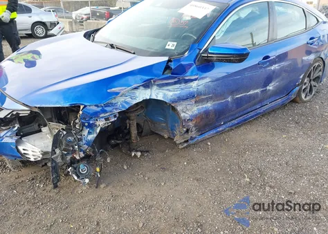 2020 Honda Civic Sport из США, поврежденный, VIN 2HGFC2F86LH555840